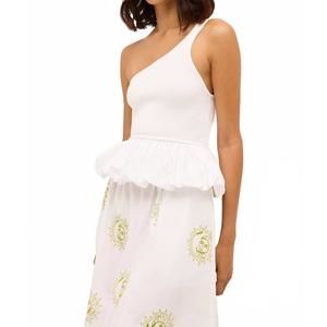 NEW MARIE OLIVER ruthie top in cool white